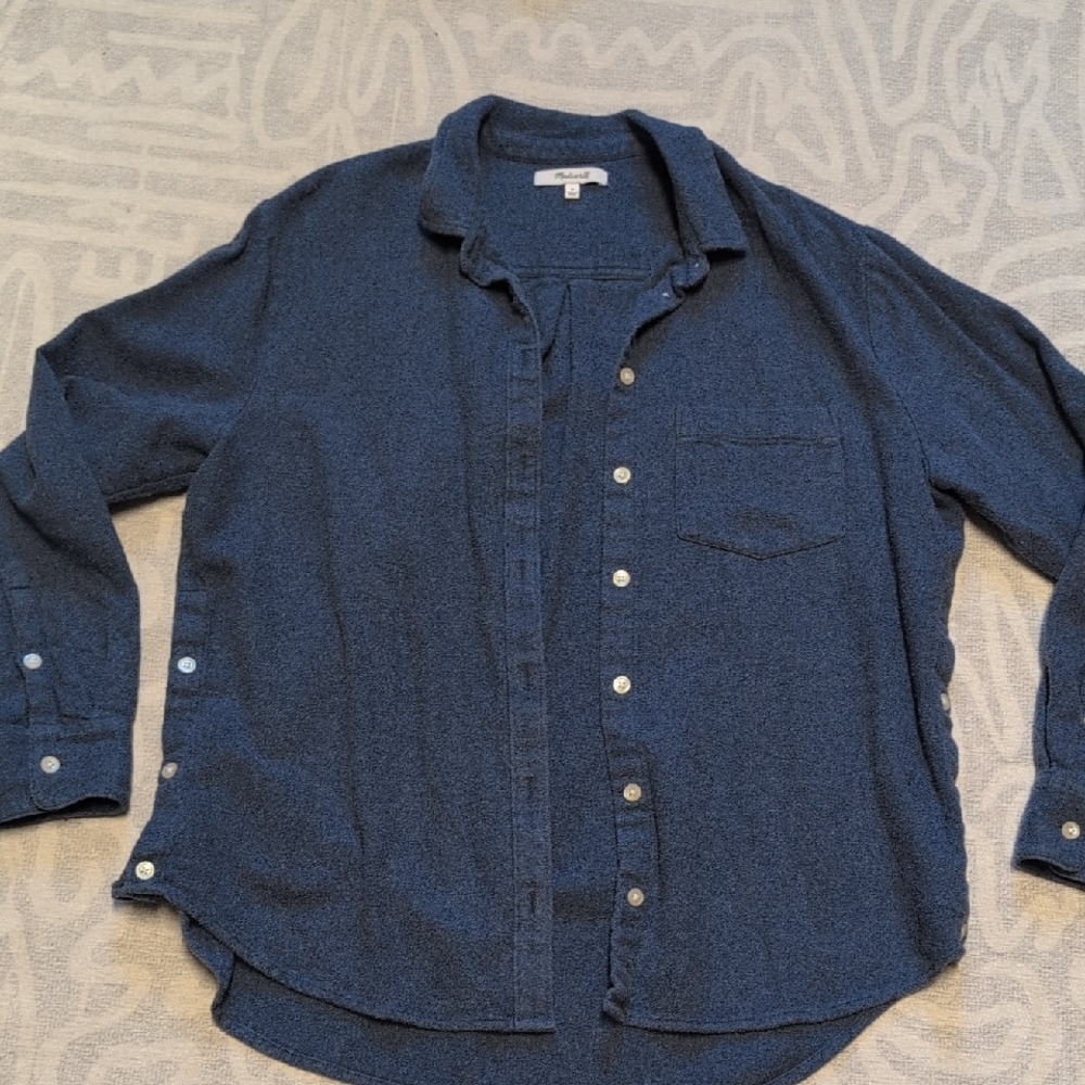 Madewell Navy Casual Button Down Shirt